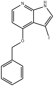 3-Iodo-4-benzyloxy-7-azaindole Struktur