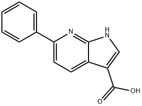 6-Phenyl-3-(7-azaindole)carboxylic acid Struktur