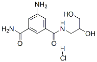 5-AMINO-N-(2,3-DIHYDROXY-1-PROPYL)-ISOPHTHALAMIDE HYDROCHLORIDE 化学構造式
