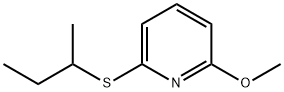 Pyridine, 2-methoxy-6-[(1-methylpropyl)thio]- (9CI) Structure