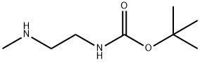N-(tert-ブトキシカルボニル)-N'-メチルエチレンジアミン 化学構造式