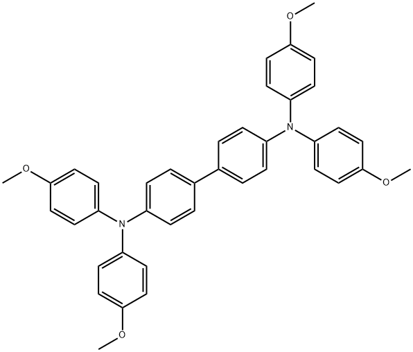 N,N,N',N'-テトラキス(4-メトキシフェニル)ベンジジン 化学構造式