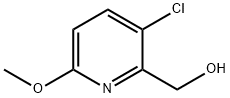 3-クロロ-2-(ヒドロキシメチル)-6-メトキシピリジン 化学構造式