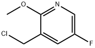 3-ChloroMethyl-5-fluoro-2-Methoxy-pyridine 化学構造式