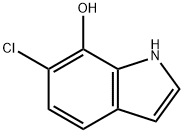 6-CHLORO-7-METHOXYINDOLE 化学構造式