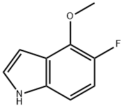5-氟-4-甲氧基-1H-吲哚 结构式