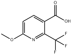 6-Methoxy-2-(trifluoromethyl)nicotinic acid Structure