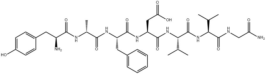 [D-Ala2]デルトルフィンI 化学構造式