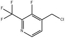 4-Chloromethyl-3-fluoro-2-(trifluoromethyl)pyridine 化学構造式