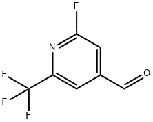 2-Fluoro-6-(trifluoromethyl)isonicotinaldehyde 化学構造式