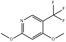 2,4-二甲氧基-5-(三氟甲基)吡啶,1227570-73-1,结构式
