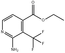 Ethyl 2-amino-3-(trifluoromethyl)isonicotinate Struktur