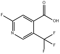 2-fluoro-5-(trifluoromethyl)isonicotinic acid Struktur