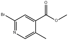 METHYL 2-BROMO-5-METHYLPYRIDINE-4-CARBOXYLATE Structure