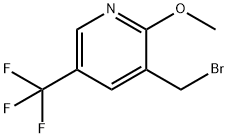 3-(bromomethyl)-2-methoxy-5-(trifluoromethyl)pyridine Struktur