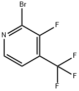 2-溴-3-氟-4-三氟甲基吡啶 结构式