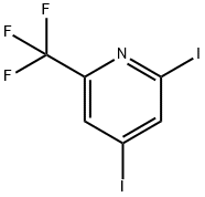 2,4-Diiodo-6-(trifluoromethyl)pyridine 结构式