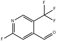 2-Fluoro-5-(trifluoromethyl)isonicotinaldehyde 化学構造式