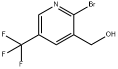 2-Bromo-5-(trifluoromethyl)pyridine-3-methanol 化学構造式