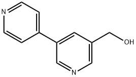 (5-(pyridin-4-yl)pyridin-3-yl)methanol Struktur