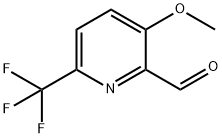 3-甲氧基-6-三氟甲基吡啶-2-甲醛 结构式