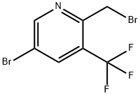 5-Bromo-2-bromomethyl-3-(trifluoromethyl)pyridine Structure