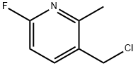 3-(クロロメチル)-6-フルオロ-2-メチルピリジン 化学構造式