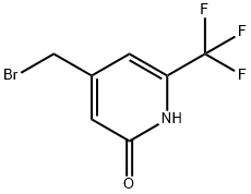 4-Bromomethyl-2-hydroxy-6-(trifluoromethyl)pyridine,1227594-55-9,结构式