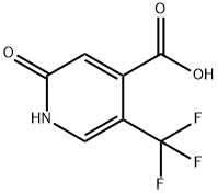 2-氧代-5-(三氟甲基)-1,2-二氢吡啶-4-羧酸, 1227594-58-2, 结构式