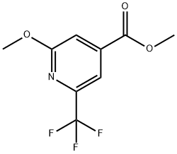 Methyl 2-methoxy-6-(trifluoromethyl)isonicotinate Structure