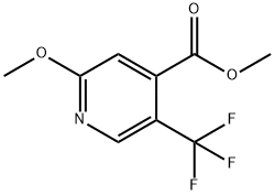 Methyl 2-methoxy-5-(trifluoromethyl)isonicotinate Structure