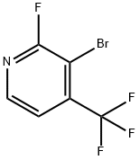 3-Bromo-2-fluoro-4-(trifluoromethyl)pyridine Struktur