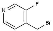 4-BroMoMethyl-3-fluoropyridine 化学構造式