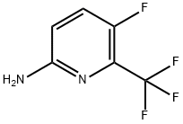 5-Fluoro-6-trifluoromethyl-pyridin-2-ylamine 化学構造式