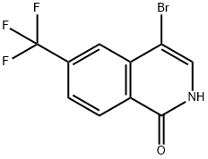 4-Bromo-6-(trifluoromethyl)isoquinolin-1(2H)-one Structure