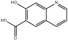 7-Hydroxyquinoline-6-carboxylic acid 化学構造式