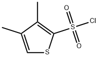 3,4-Dimethylthiophene-2-sulfonyl chloride 化学構造式