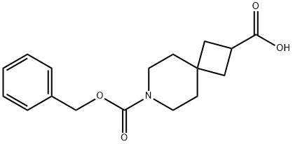 7-((benzyloxy)carbonyl)-7-azaspiro[3.5]nonane-2-carboxylic acid 化学構造式