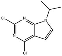 2,4-dichloro-7-isopropyl-7H-pyrrolo[2,3-d]pyrimidine Structure