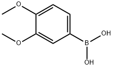 3,4-ジメトキシフェニルボロン酸 化学構造式