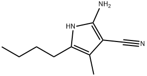 2-aMino-5-butyl-4-Methyl-1H-pyrrole-3-carbonitrile,1227958-01-1,结构式