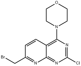 4-(7-(broMoMethyl)-2-chloropyrido[2,3-d]pyriMidin-4-yl)Morpholine|4-(7-(溴甲基)-2-氯吡啶并[2,3-D]嘧啶-4-基)吗啉