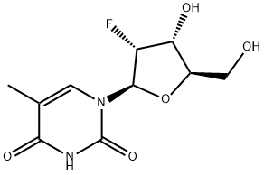 2'-DEOXY-2'-FLUOROTHYMIDINE 化学構造式