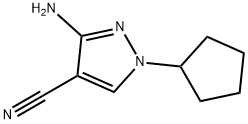 3-氨基-1-环戊醇-1H-吡唑-4-甲腈,122799-98-8,结构式