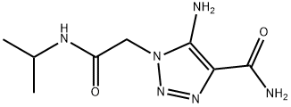 5-Amino-1-(isopropylcarbamoyl-methyl)-1H-[1,2,3] triazole-4-carboxylic acid amide,1228070-75-4,结构式