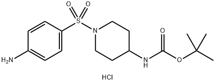 [1-(4-Amino-benzenesulfonyl)-piperidin-4-yl]-carbamic acid tert-butyl ester hydrochloride|