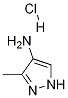 3-甲基-1H-吡唑-4-胺盐酸盐 结构式
