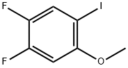 1,2-Difluoro-4-iodo-5-methoxy-benzene Struktur