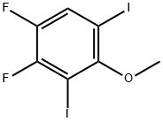 1,2-Difluoro-3,5-diiodo-4-methoxybenzene,1228093-55-7,结构式