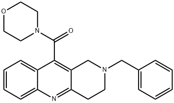 (2-benzyl-1,2,3,4-tetrahydrobenzo[b][1,6]naphthyridin-10-yl)(Morpholino)Methanone 结构式